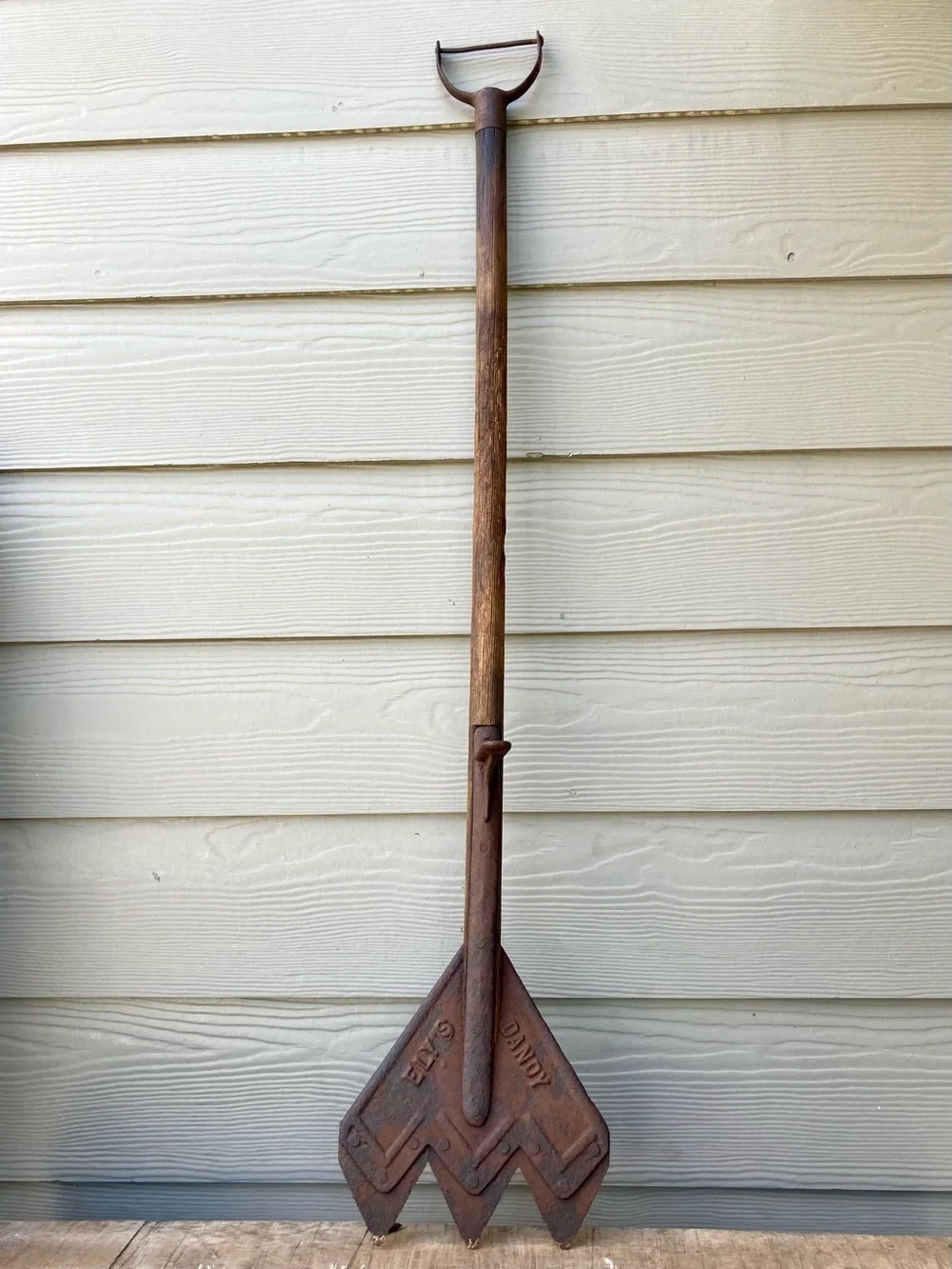 Ely’s Dandy Hay Knife Metal and Wood Early 1900s Garden Tool Rustic Decor